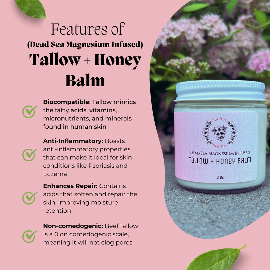 Magnesium Infused Tallow + Honey Balm