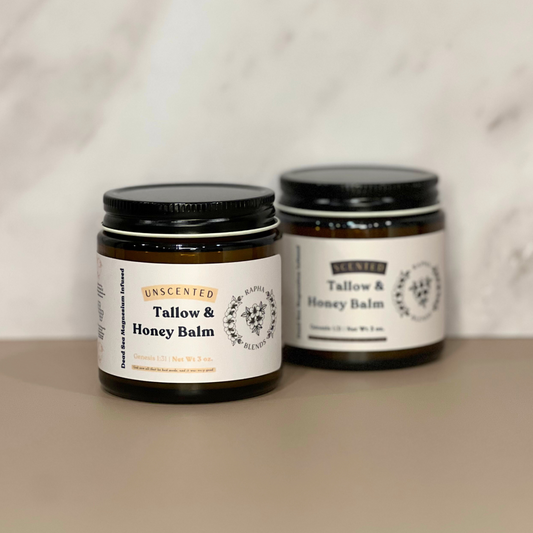 Magnesium Infused Tallow + Honey Balm (4 oz.)