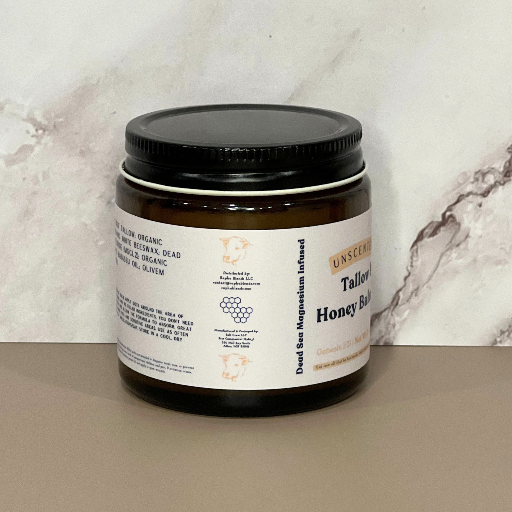 Magnesium Infused Tallow + Honey Balm